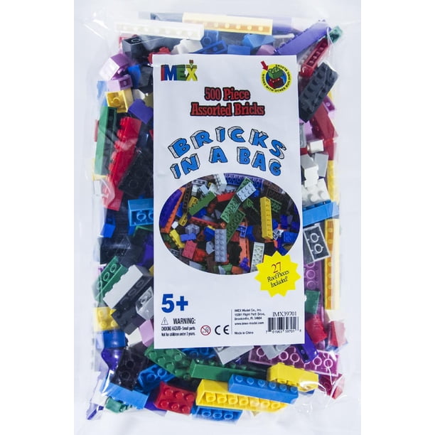 Assorted Bricks 500 PIECE ASSORTED COMPATIBLE BUILDING Bricks - Walmart Business Supplies