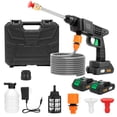 thumbnail image 1 of 500 PSI Cordless Pressure Washer for 12V Battery,Portable Handheld Power Washer , 2 Batteries, 3-in-1 Swivel Nozzle, 16.41FT Hose,for Car Yard Fence Wall Cleaning and Garden, 1 of 12