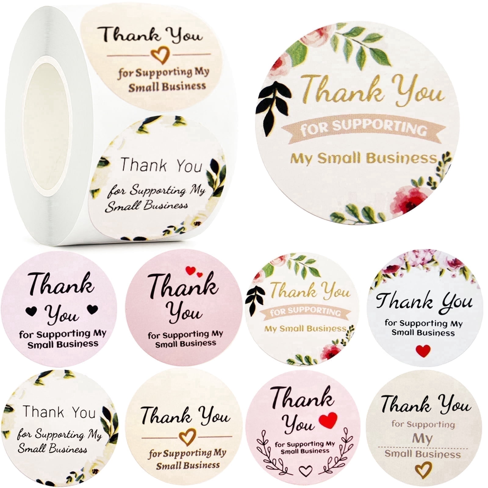 ALFEUND, Thank You Stickers Roll, 1.5 inch Round, Pack of 500 - Walmart.com