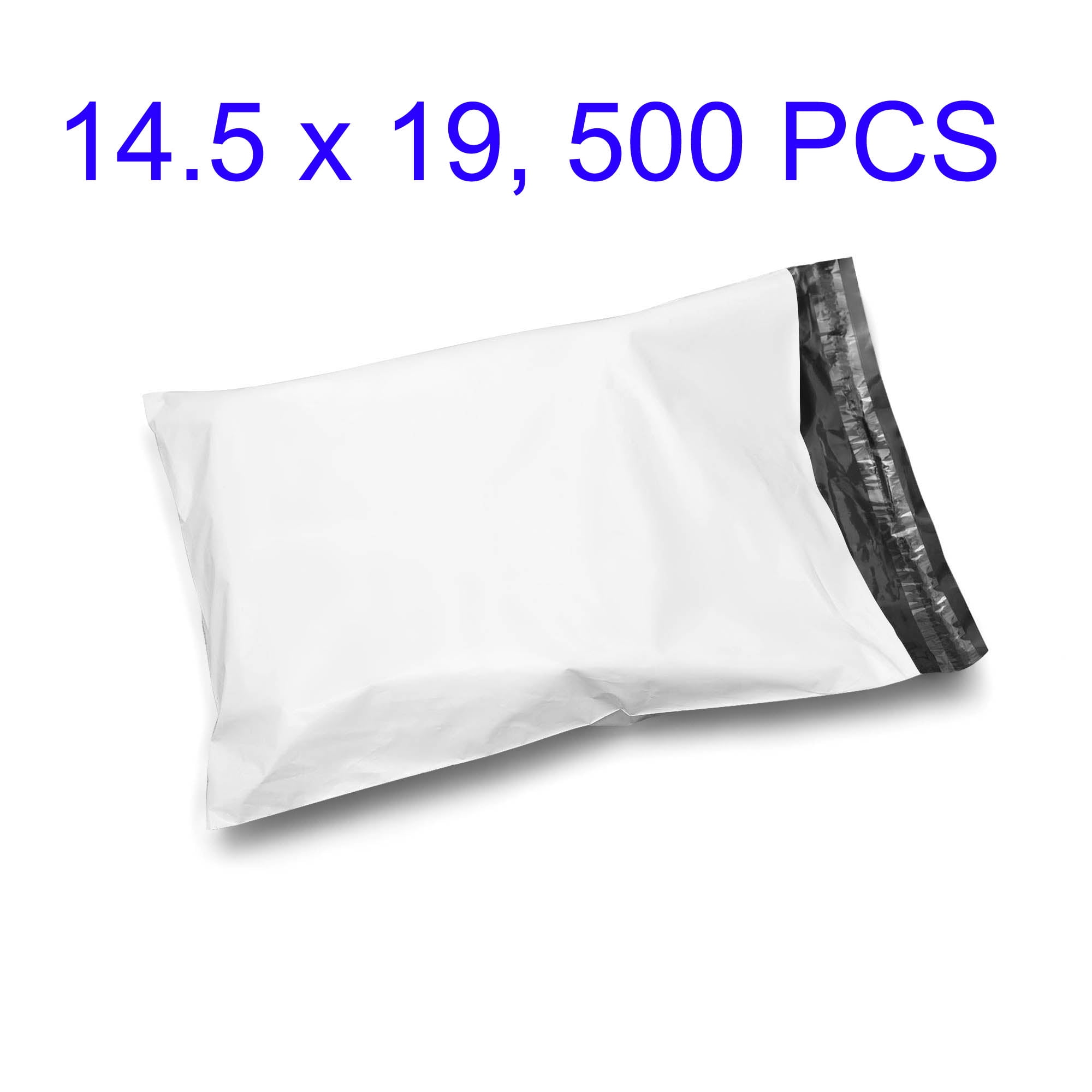 14.5 x 19 Poly Mailers Envelopes Shipping Bags White Perfora