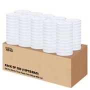 500 Pack 90x17mm Petri Dishes with Lids, Sterile Plastic Petri Dishes, Thick Lab Petri Dish, Deep Clean for Mycology Supplies, Plants, School Science Project, Lab Experiment, Biology, Microbiology