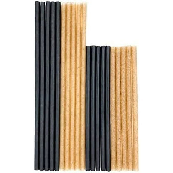 500 Pack Agave Fiber Cocktail Straws Alternative to Plastic Straws & Paper Straws, Plant Based (Natural 5.75, 500)