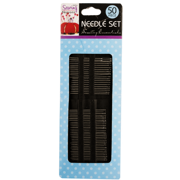 500 Pack Basic Sewing Needle Set, Ideal for Beginners and Professionals Includes General Purpose Needles Ranging from 1.4 to 2.4 in, Conveniently Packaged in a Hanging Panel for Easy Access, Bulk