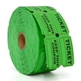 thumbnail image 1 of 500 Pack Color Tearable Admission Coupon Vouchers for Events Parties and Prize Draws Durable Paper Tickets with 250 Pairs Per Roll, 1 of 3