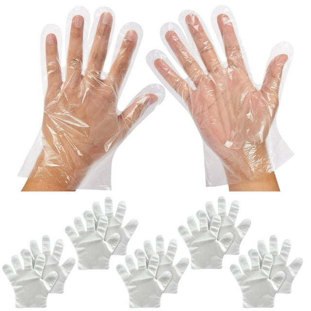 500 Pack Cooking Gloves Plastic Disposable Food Safe, Food Prep