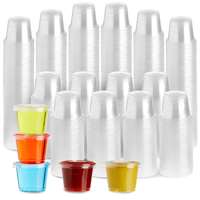 500-Pack Walmart Disposable 1 Oz Plastic Mini Individual Dipping ...