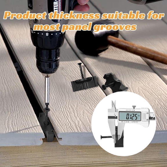 500 Pack Hidden Deck Fasteners for Composite Decking Board