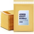 thumbnail image 1 of 500-Pack Kraft Bubble Mailers, 5x10 Inch Padded Shipping Envelopes, Lightweight & Durable, 1 of 6