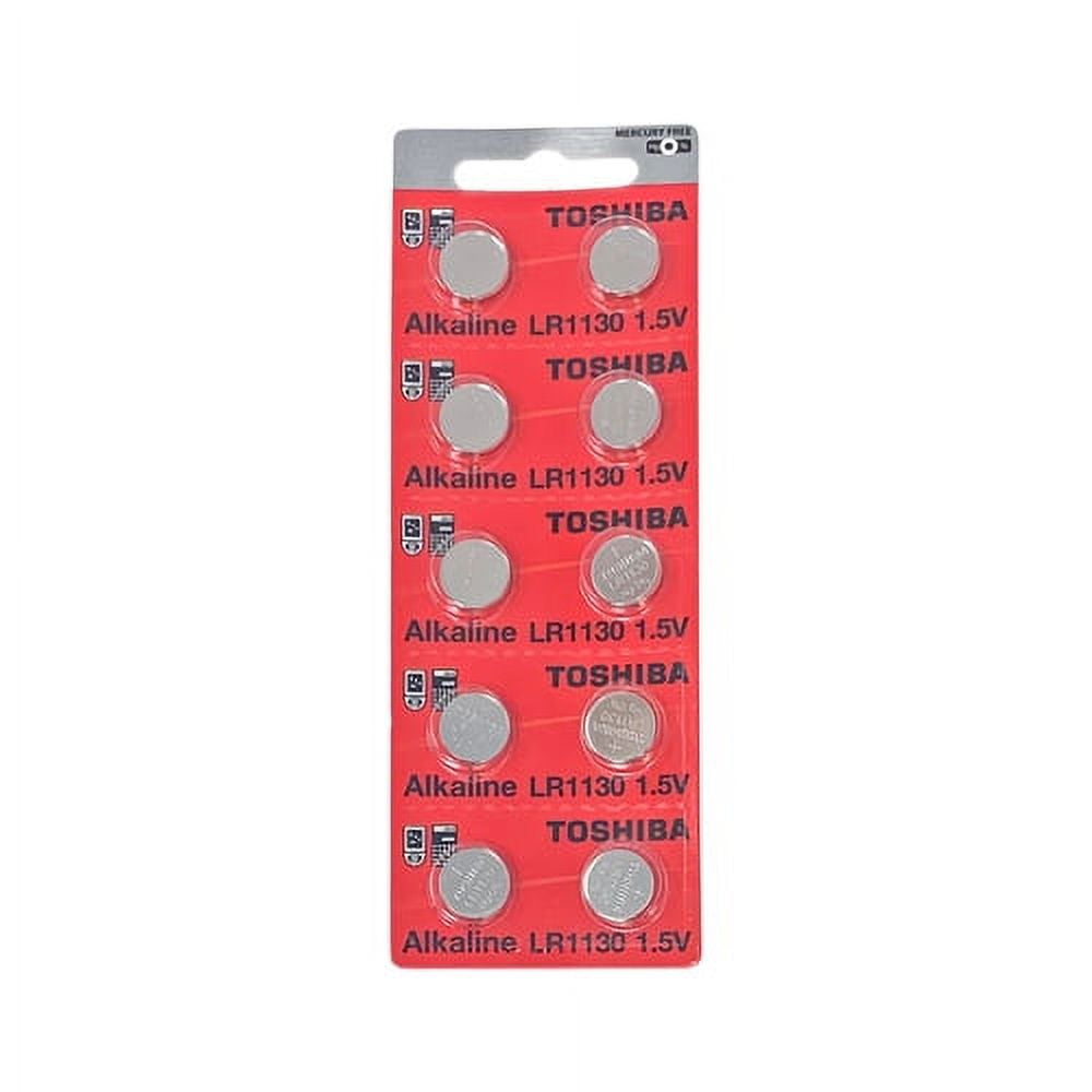 500Pack LR1130 / AG10 / 389 Toshiba Alkaline Button Batteries