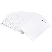 500 Pack-Premium Blank PVC Cards with Slot Punch on Short Side, Lumanious CR80 30Mil CR8030 Vertical Slot Punch Blank Credit Cards for Business Office Photo ID Badge Printers