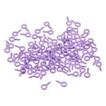 thumbnail image 1 of 500 Pack Small Screw Eye Hooks Mini Eyelets Screws, 4x8x1mm, Purple, 1 of 5