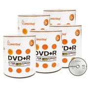 500 Pack Smartbuy 16X DVD+R DVDR 4.7GB Logo Top Non-Printable Data Video Blank Recordable Disc