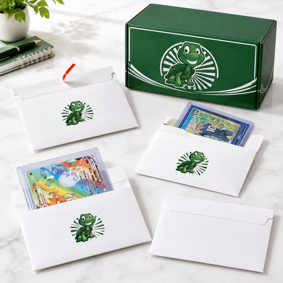 500 Pack - Turtle Shell Mailer Trading Card Shipping Envelopes