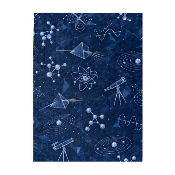 500 Pc Jigsaw Puzzle Large Piece Picture Puzzles Unique Gift Idea Family Game Friends - Physics Astronomy Science Pattern