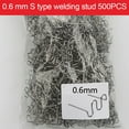 thumbnail image 1 of 500 Pcs 0.6mm Hot Stapler Staples for Car Bumper Plastic Welder Repair Kit, 1 of 14