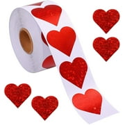 3000 Stuks, 12mm 25mm Gekleurd Hart Stickers Heart Stickers, Zelfklevende Etiketten - 8 Kleuren