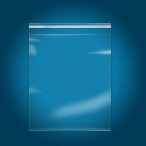 500 Pcs -14" x 20" Clear Plastic Cellophane Bags-Resealable Self Sealing Cello Poly Bags for Prints, Photos, Documents, Clothing, T-Shirt