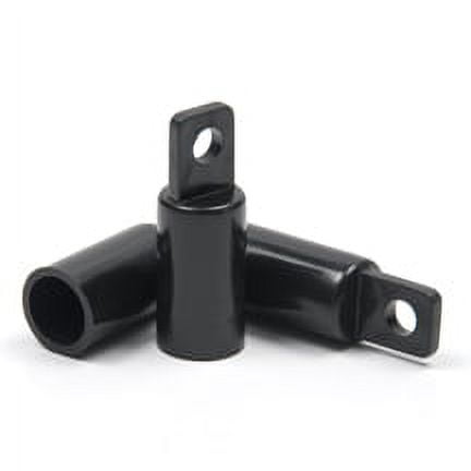 500 Pcs 3/8" Black Dowel End Caps No hardware needed! Simply press on and your creations are ready to hang. These are great as decorative end caps, display hangers, or used in retail displays.