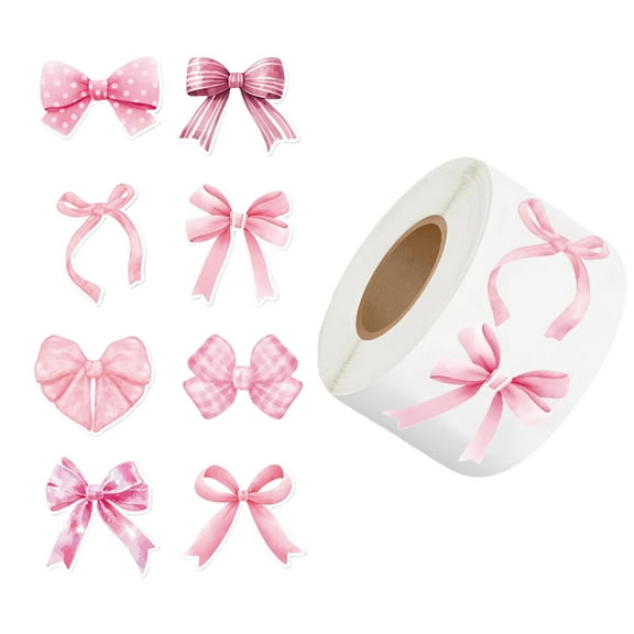 500 Pcs Bows Seal Sticker Adhesive Sticker Decorative Sticker Gift Box Sticker