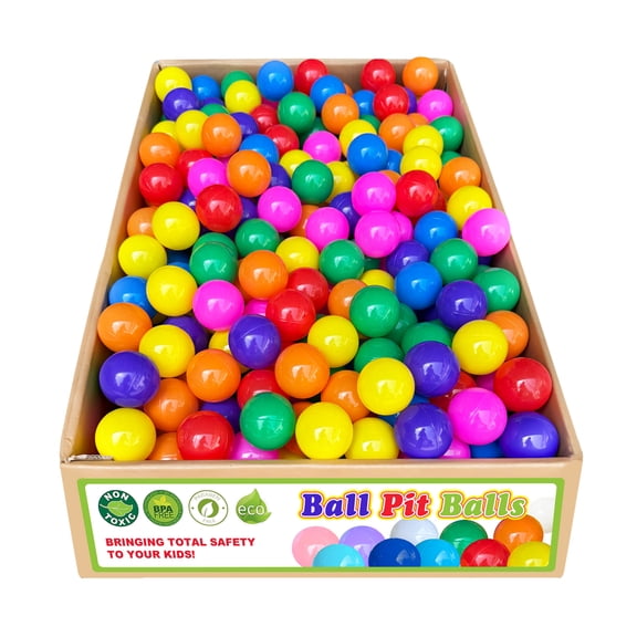 500 Pcs Colorful Play Balls for Ball Pit – 2.2" Large Size, BPA-Free & Phthalate-Free Safe Plastic Balls for Toddlers 1-3, Kids Indoor Playground, Sensory Bin & Pet Dogs