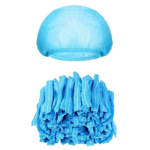 500 Pcs Disposable Bouffant Caps Bulk 21 Inches Disposable Caps for Hair Elastic Dust Cap Hairnets for Food Service A