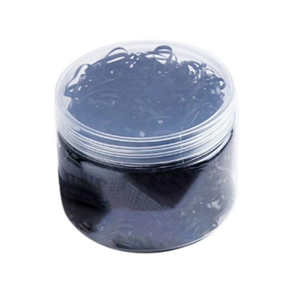 500 Pcs Disposable Hair Rubber Bands for Kids Girls No Snag Ouchless Elastics for Braids Ponytails Black - Black