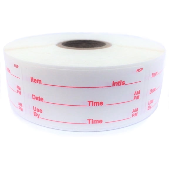 500 Pcs Dissolvable Food Storage Labels 1x2 Inch Removable Sticky Tape For Glass Plastic Containers
