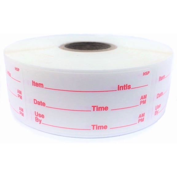 500 Pcs Dissolvable Food Storage Labels 1x2 Inch Removable Sticky Tape For Glass Plastic Containers