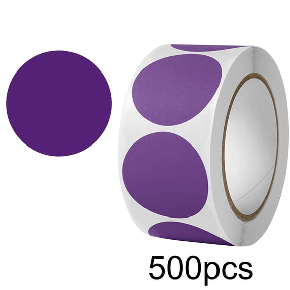 500 Pcs Dot Stickers, Round Adhesive Paper Labels for Scrapbooking Craft Projects Gift Wrapping and Classroom Organization Supplies