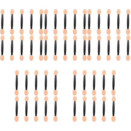 500 Pcs Double Ended Eyeshadow Brush Make up Sponges Esponjas Para Maquillaje Beauty Sponges Cosmetic Sponges Beauty Tools Makeup Applicator Makeup Sponge Plastic Sponge Brush Oval