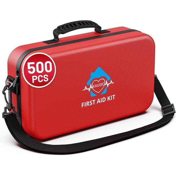 500 Pcs First Aid Kit for Home/Car/Travel/Camping/Businesses, Waterproof Emergency Hiking, Sports, Truck, Office, Vehicle & Outdoor Supplies, Well-Organized Home Travel Essentials