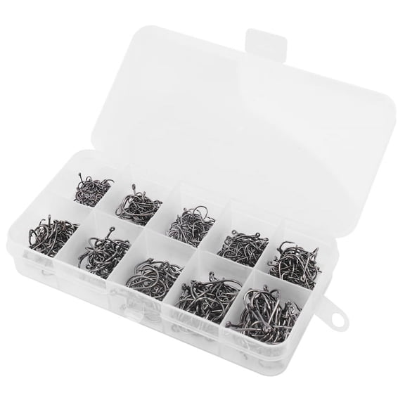 500 Pcs * Fishing Hooks-black