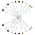 thumbnail image 1 of 500 Pcs Multicolor Glass Sewing Pins Straight Corsage Sticks for Quilting, Crafting, and Fabric Accessories, 1 of 6