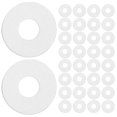 thumbnail image 1 of 500 Pcs High Temperature Insulating Gasket Washers Nuts Gasket Flat Washer Shower Handle Replacement Sealing Rings, 1 of 6