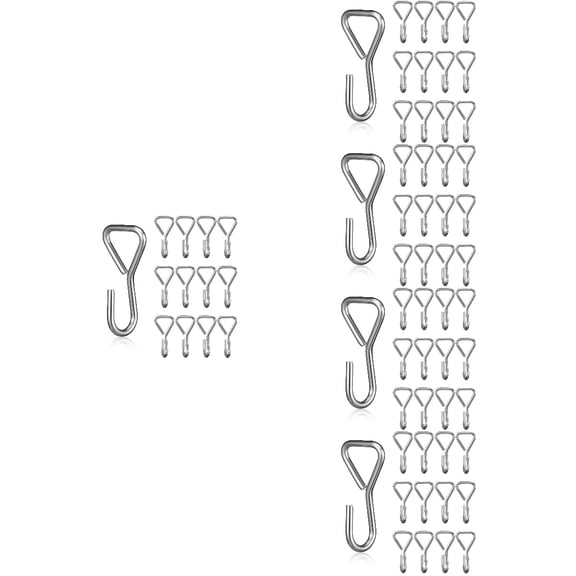 500 Pcs  Hooks Stainless Steel Hooks Heavy Duty S Hook Heavy Cargo Strap Hooks Car Seat Hooks Rope Hooks