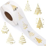 500 Pcs Merry Christmas Sticker Aesthetic Sticker Christmas Tree Sealing Labels Decorative Stickers for Card Decoration