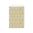 thumbnail image 1 of 500 Pcs, Nouveau Gold Paper Merchandise Bags, 4.75X6.75" for Food Packaging, Made in USA, 1 of 1