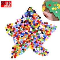 500 Pcs Polypropylene Pompoms 0.5" for Craft Making, Small Pom Poms Balls Art and Craft DIY Decorations (Multicolor)