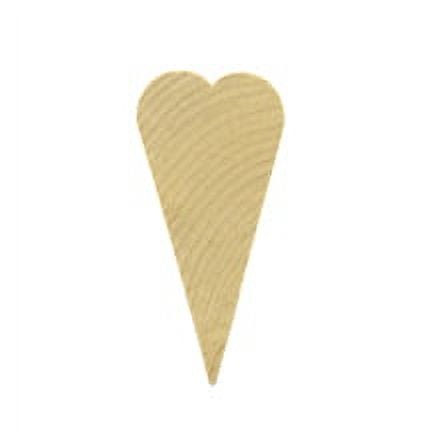500 Pcs Primitive Hearts 2-3/4" tall x 1-3/8" wide x 3/16" thick Our hardwood hearts are ready to paint and decorate.