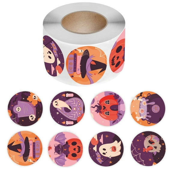 500 Pcs Pumpkins Sticker Scrapbook Sticker Reward Sticker Decorative Label Sticker Halloween Sticker for Party