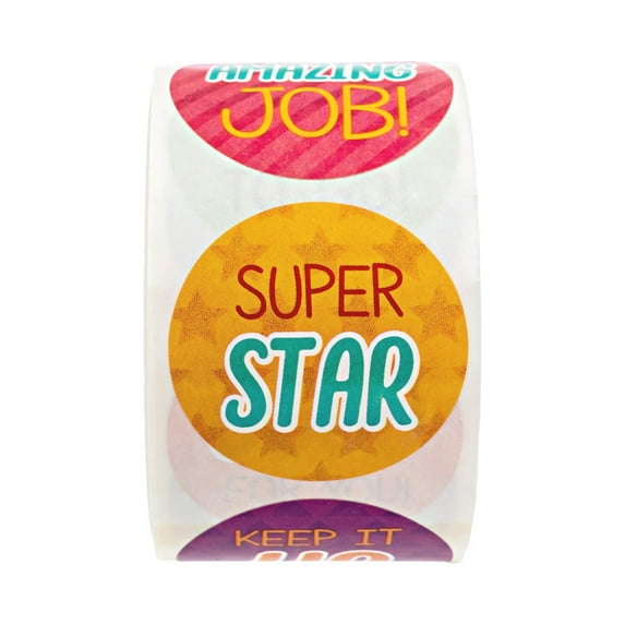 500 Pcs Reward Sticker Incentive Label Sticker Easy to Use Motivational Sticker Encouraging Sticker