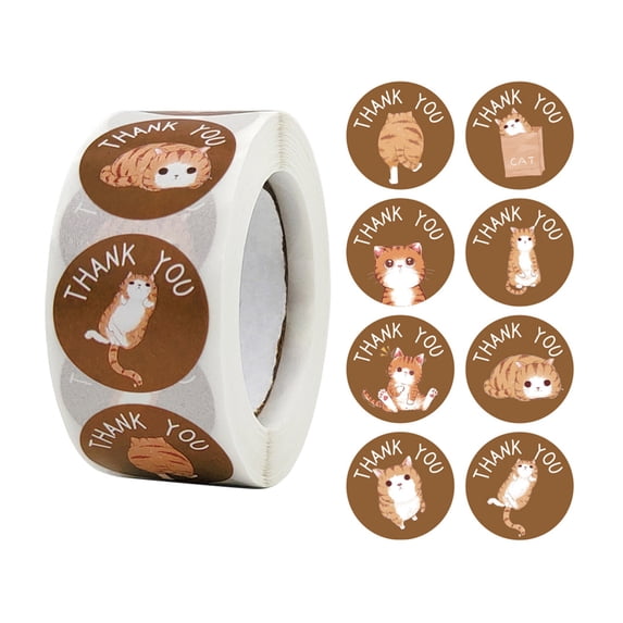 Food Label Sticker Options 500 Pcs/Roll Classic for Wrap Sticker Packaging Label Sticker Business ...