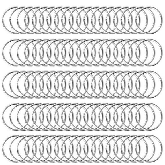 500 Pcs Round Mini Ring Metal Flat Split, Metal Rings with Double Loops Small Metal Rings Connectors, for Jewelry Necklaces Bracelets Earrings Crafts Ornaments and DIY Arts(6mm)