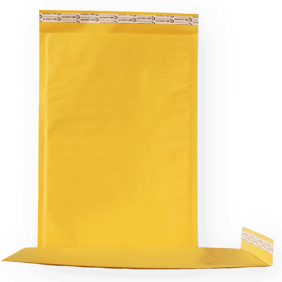 500 Count Size #6 12.5x19 Kraft Padded Mailers Self-Seal Bubble Envelopes