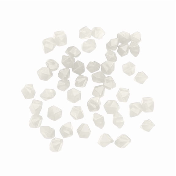 500 Pcs Small Diamond Shape Glow in The Dark Stones, Little Luminous Aquarium Rocks for Fish Tank Turtle Tank Pebbles Gravel, Night Glow Garden Decorations for Potted Pathways