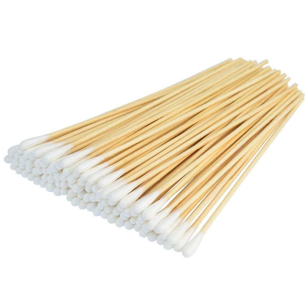 900 Ct Cotton Swabs Standard White Stick Double Tipped Applicator
