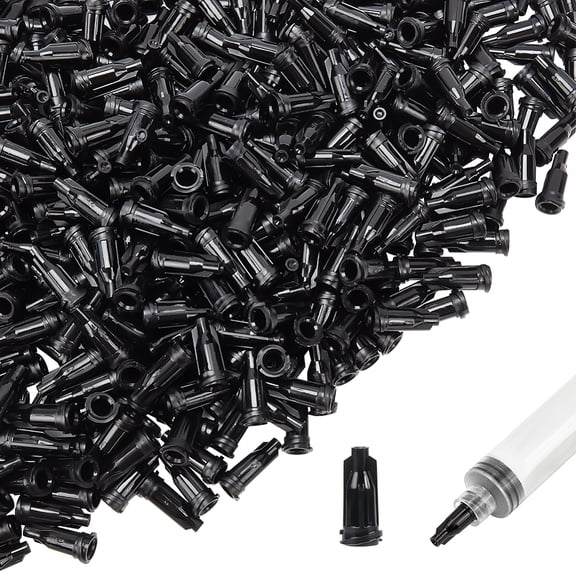 500 Pcs Syringe Tip Caps 0.67 Inch Syringe Caps Dispensing Needle Tip Cap with Luer Lock DIY