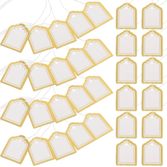 500 Pcs Valentines Day Heart Tins Blank Label Hang Tag