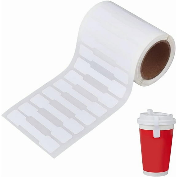 500 Pcs White Blank Generic Tamper Evident Label 2.8x0.5inch Tamper Proof Self-Adhesive Stickers with PVC Material Waterproof