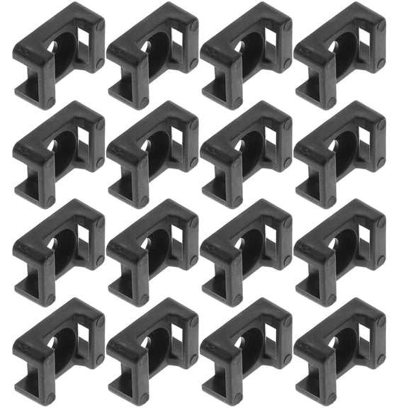 ifundom 500Pcs Black Plastic Cable Tie Base Wire Holder Suitable for Car Computer TV Cables